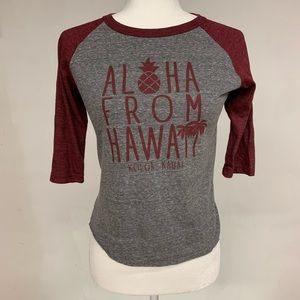 “Aloha from Hawaii” baseball shirt